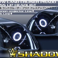 ランドクルーザー プラドJ120W系 イカリングHIDヘッドライト